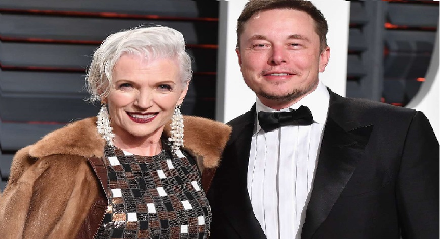 Elon Musk and his mother Maye Musk